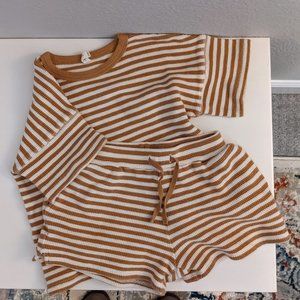 Quincy Mae Tee & Shorts Outfit - Size 4/5Y